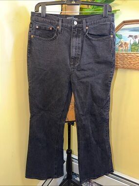 Denim Forum Black “Twiggy High Rise Flare 28L” Size 29